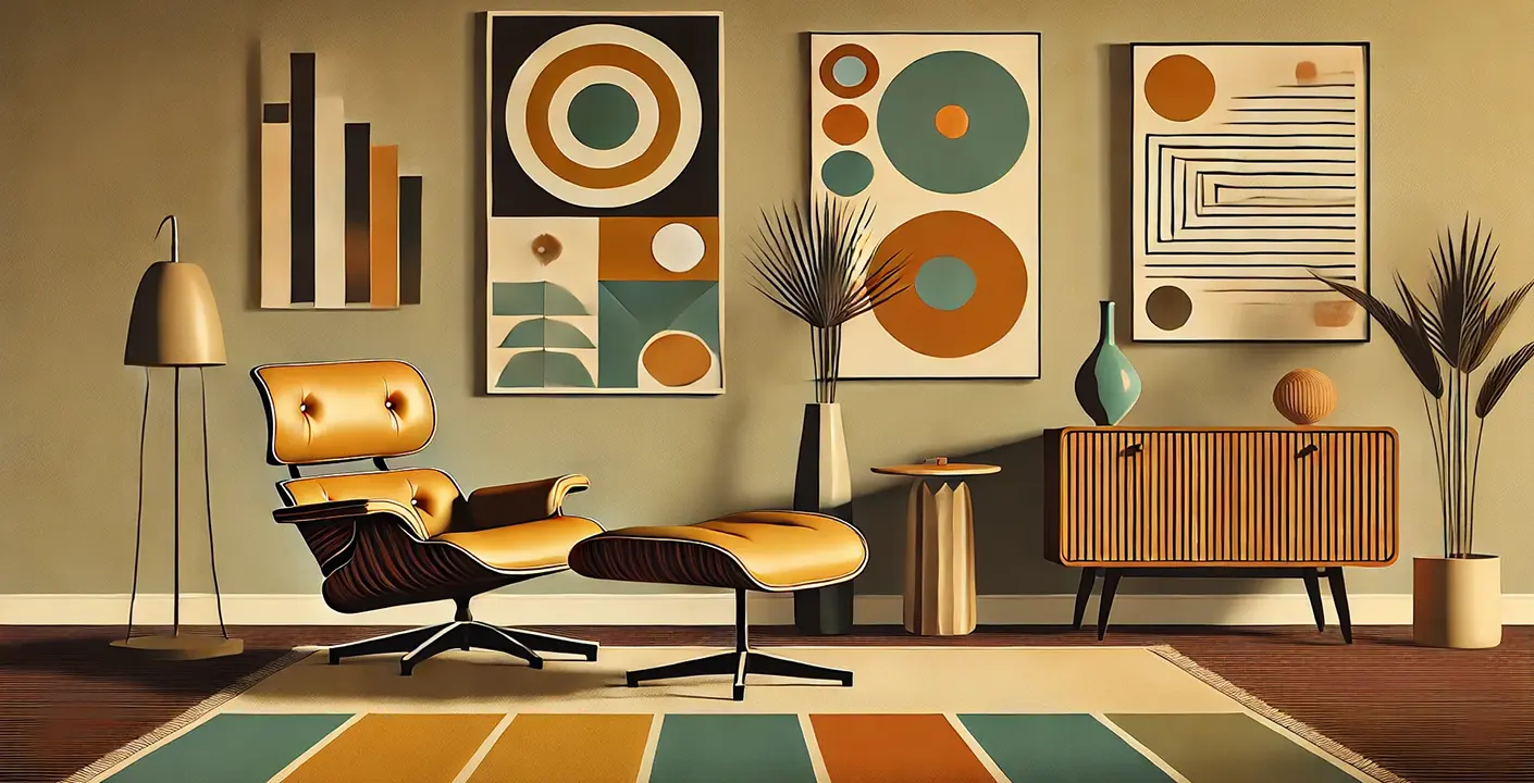 Explorando el Estilo Mid-Century Modern en Arte Retro