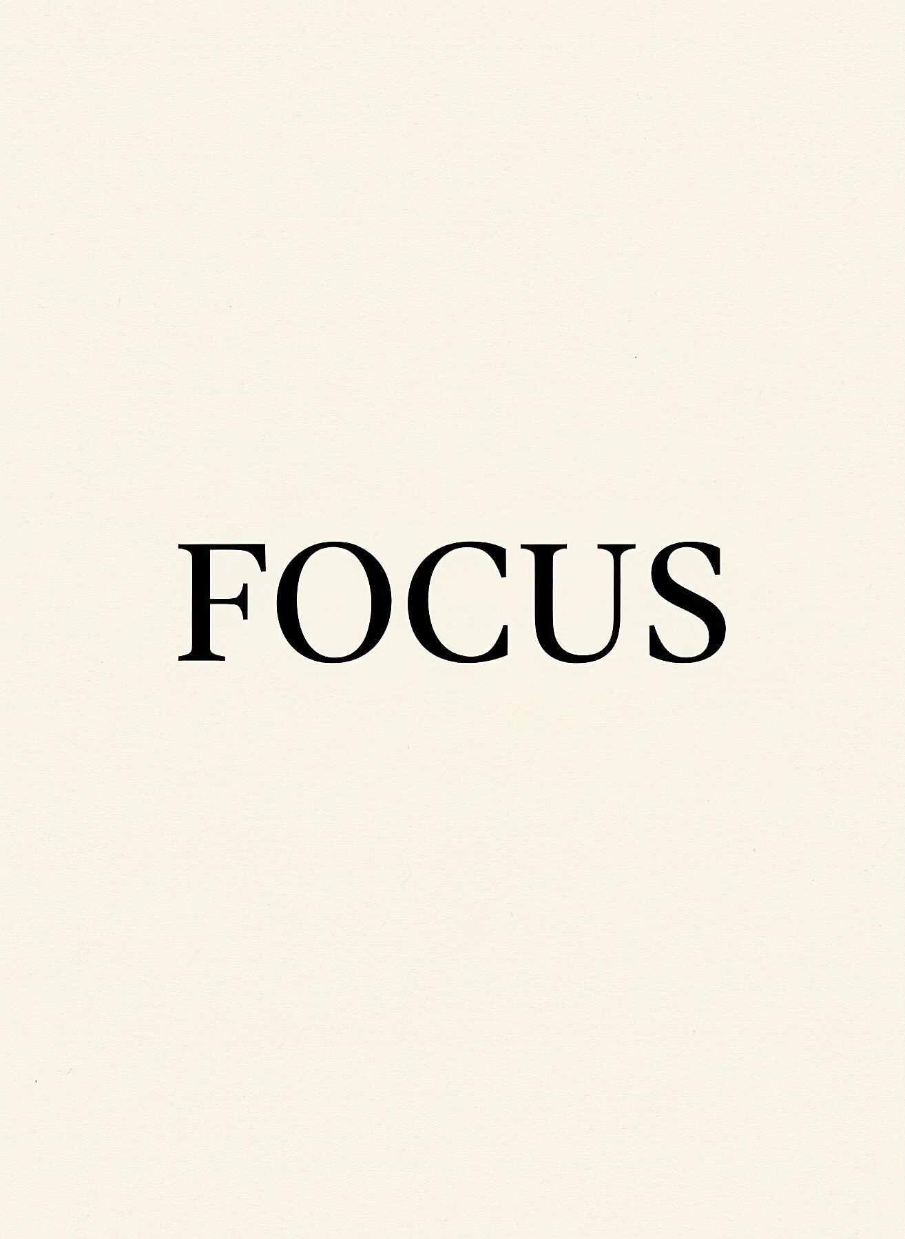 Focus
