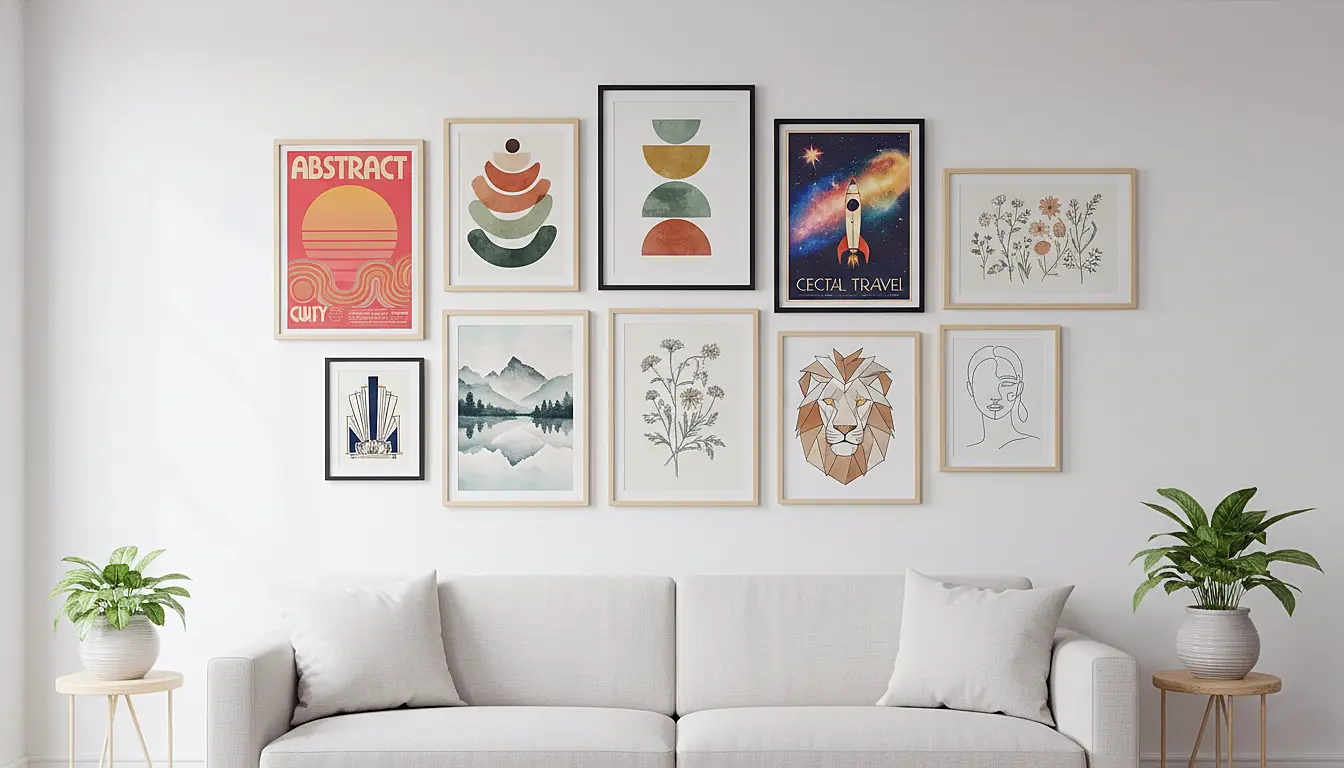 Colección completa de láminas decorativas y prints artísticos RetroArtHub