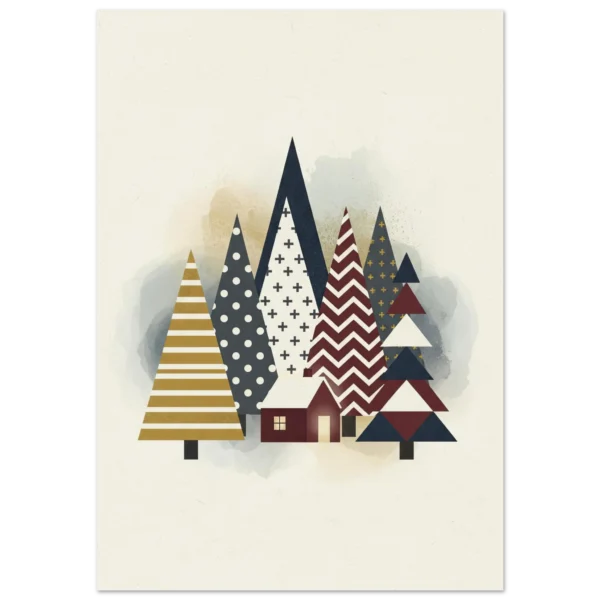 Bosque Nórdico lámina decorativa impresa