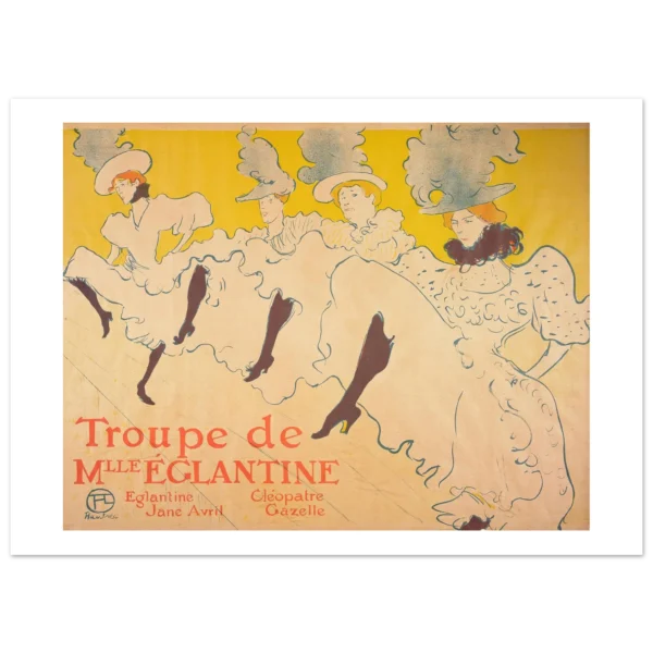 Mademoiselle Eglantine’s Troupe (1896) lámina decorativa impresa