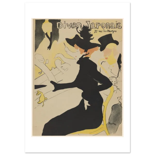 Divan japonais, 75 rue des Martyrs Ed (1892) lámina decorativa impresa