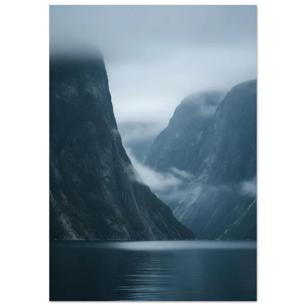 Fiordos Noruegos lámina artística impresa