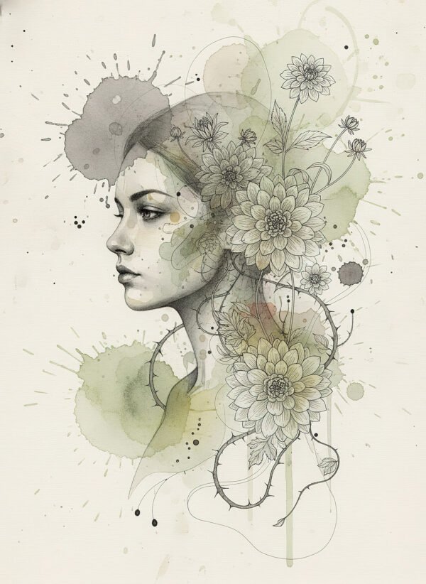 Jardín Interior - Simbiosis Entre Mujer y Naturaleza