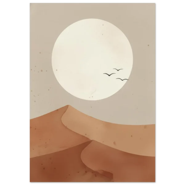 Desert Moon lámina artística impresa