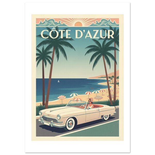 RIVIERA FRANCESA - Costa Azul lámina impresa decorativa