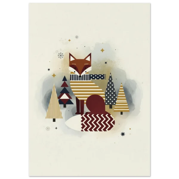 Zorro Nórdico lámina impresa decorativa