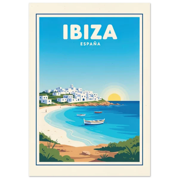 Ibiza Baleares lámina decorativa impresa