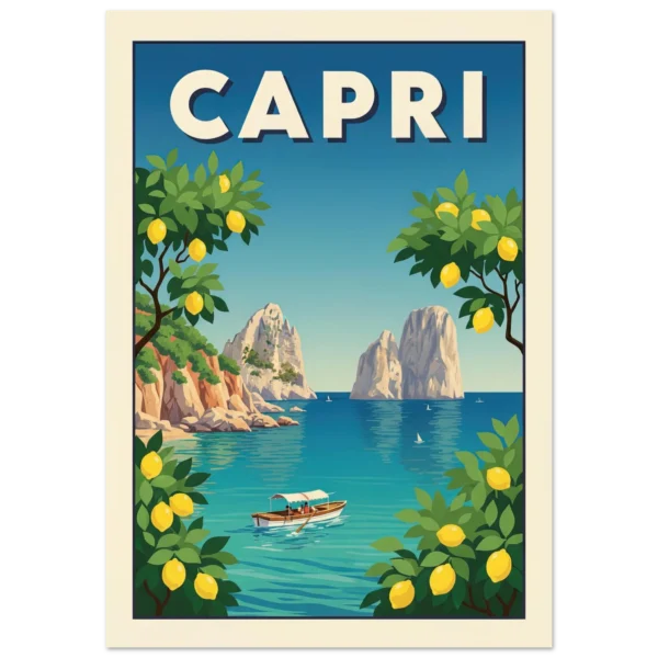Isla de Capri láminas decorativas impresas