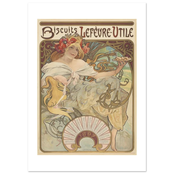 Biscuits Lefèvre-Utile (1896) lámina de arte impresa