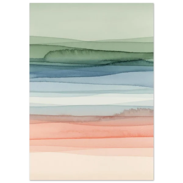 Horizontes Líquidos lámina decorativa impresa