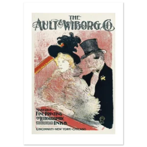 Ault and Wiborg, Ad. 105 (1896) lámina decorativa impresa