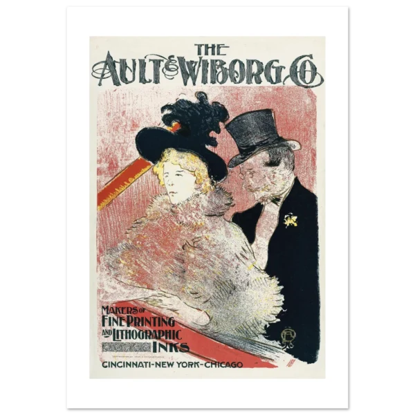 Ault and Wiborg, Ad. 105 (1896) lámina decorativa impresa