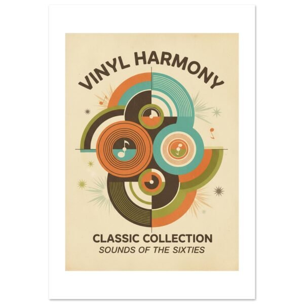 Vinyls & Melodies lámina impresa decorativa