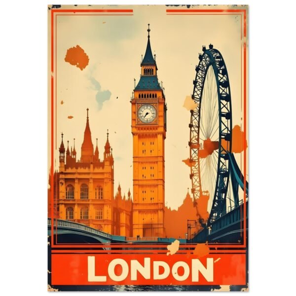 Londres Ciudad Eterna lámina decorativa impresa