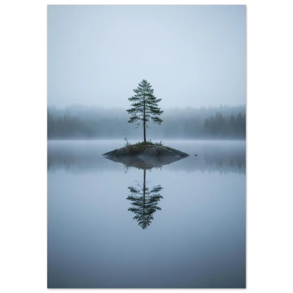 Lago Finlandés en Calma lámina decorativa impresa