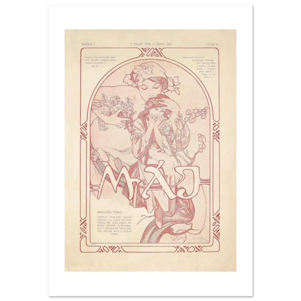 Máje (1902) lámina impresa decorativa