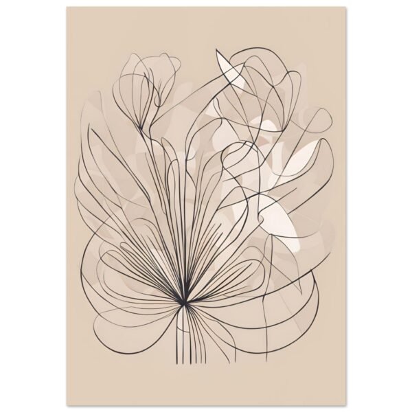 Fluir Abstracto lámina impresa decorativa