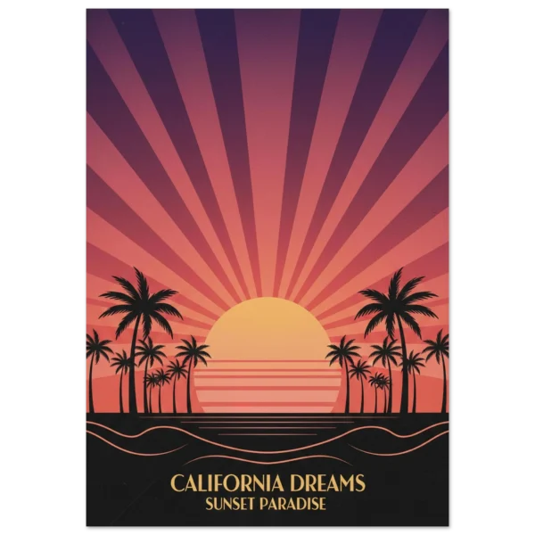 Sunset Boulevard lámina decorativa impresa