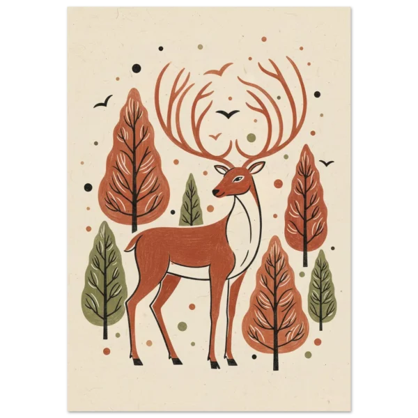 Reno del Bosque lámina artística impresa