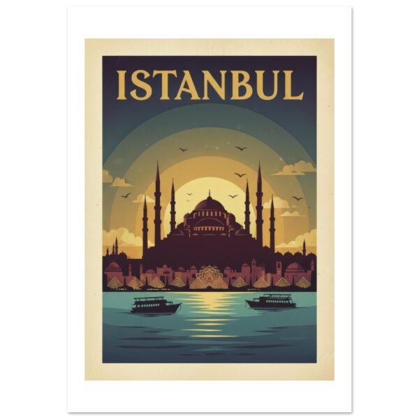 ESTAMBUL - Puente entre Oriente y Occidente lámina impresa decorativa