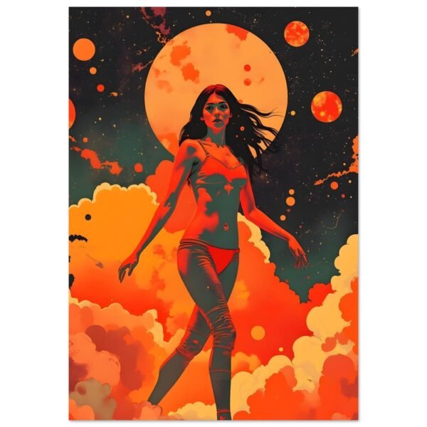 Entre Mundos y Estrellas lámina impresa decorativa