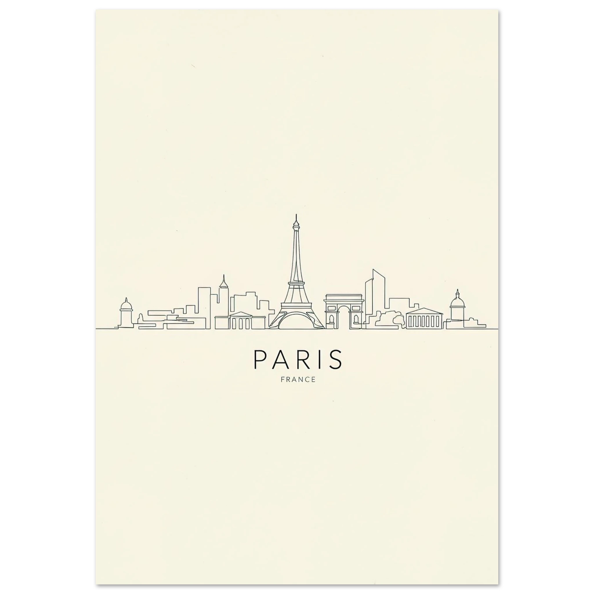 París en Líneas lámina decorativa impresa