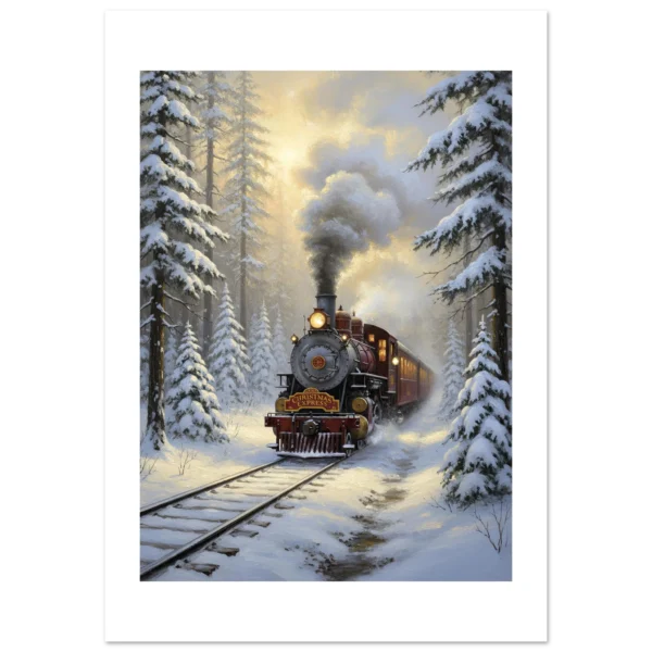 Expreso de Invierno lámina impresa decorativa