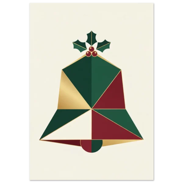 Cascabel Geométrico lámina impresa decorativa