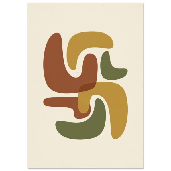 Danza de Formas Orgánicas lámina decorativa impresa